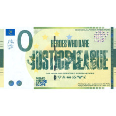 0 Euro biljet Justiceleague